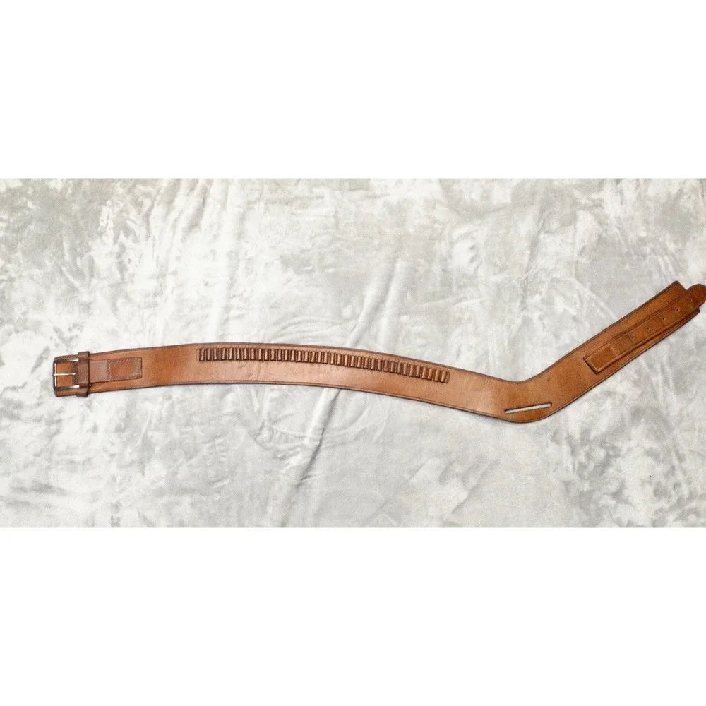 Vtg Viking Western Brown Leather Gun Cartridge Belt 7026 Mens Large Outdoors